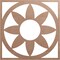 Ekena Millwork Blume Wood Fretwork Pierced Ceiling Medallion, Wood (Paint Grade), 40"OD x 13 7/8"ID x 3/8"T CMWP40X40X0375BLMF - alternate 1